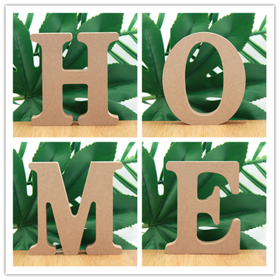 Interior Design Quotes - 1pc 10cm cor de madeira letras