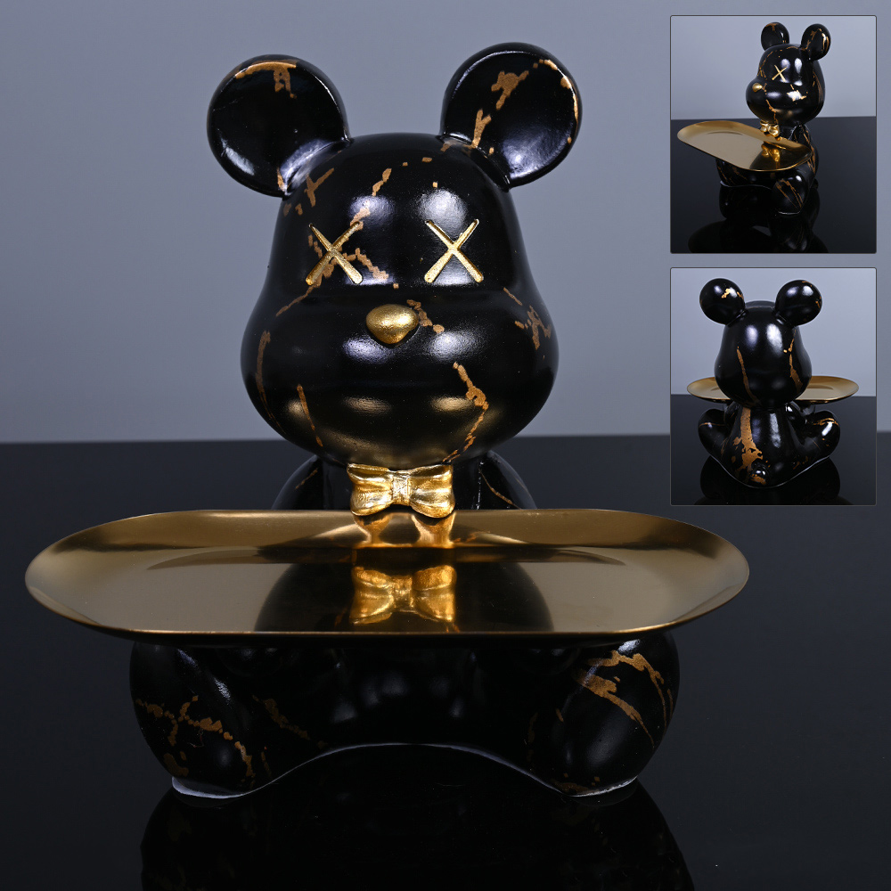 Interior Design Home Decor - Estátuas e esculturas coloridas de urso,