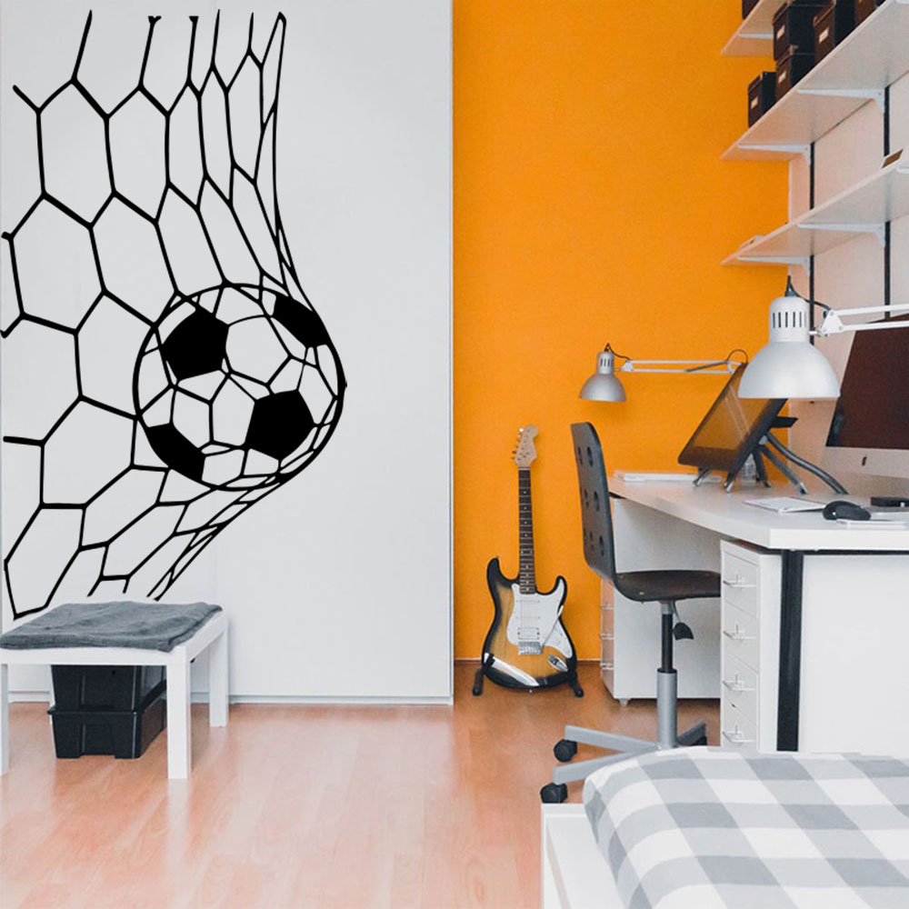 Interior Design Magazine - Grande soceer gol net adesivo de