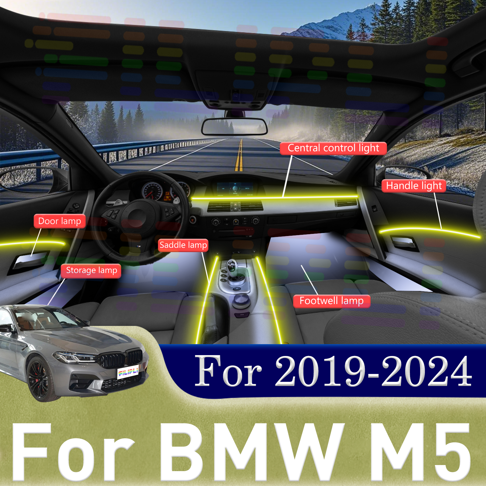 Interior Design Apps - Para bmw m5 f90 f91 fita
