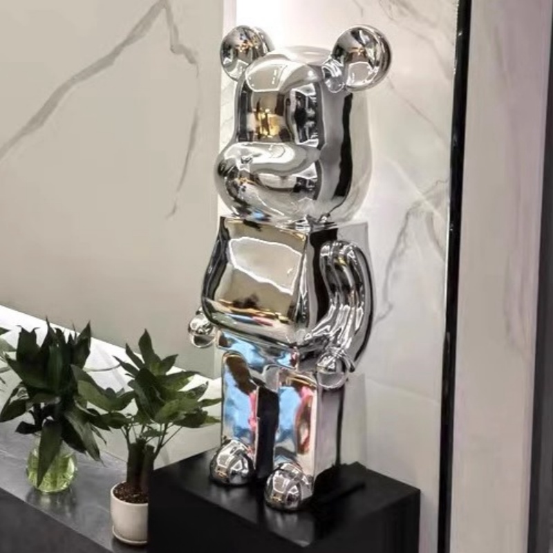 Interior Design Home Decor - 50/80cm gradiente urso figura chapeamento estátuas