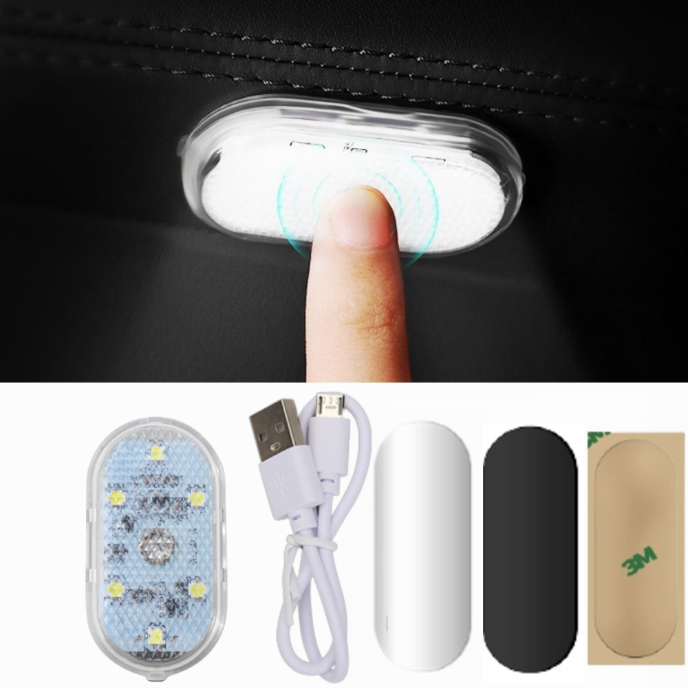 Interior Design Mood Board - Luz de Toque Magnética para Carro,