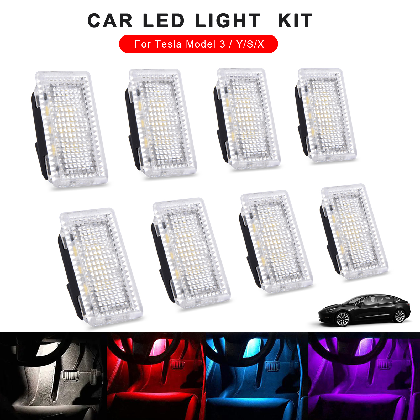 Interior Design Icon - 2/4/8 pçs led kit de lâmpadas