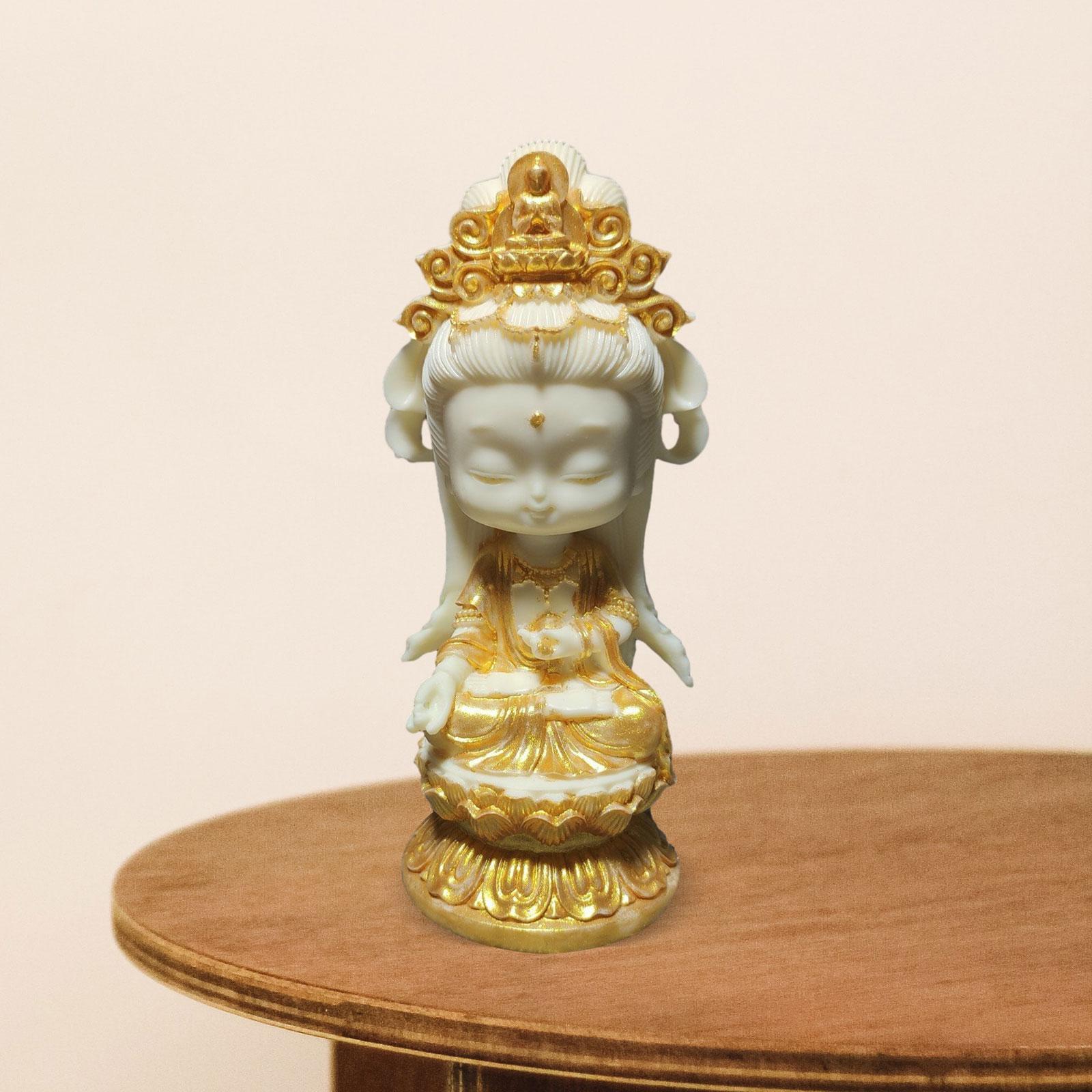 Interior Design Home Decor - Estátua de buda em miniatura, decoração