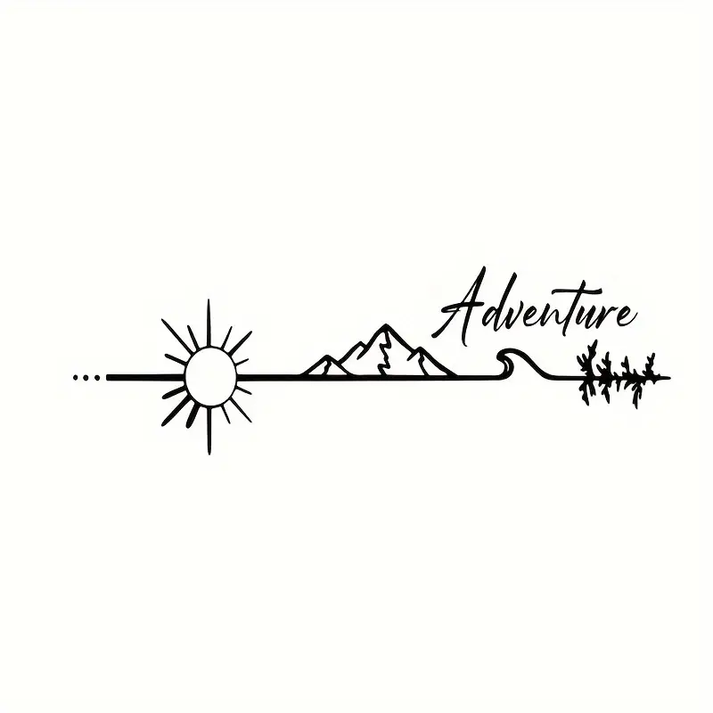 Interior Design Magazine - Acampamento ao ar livre aventura adesivo