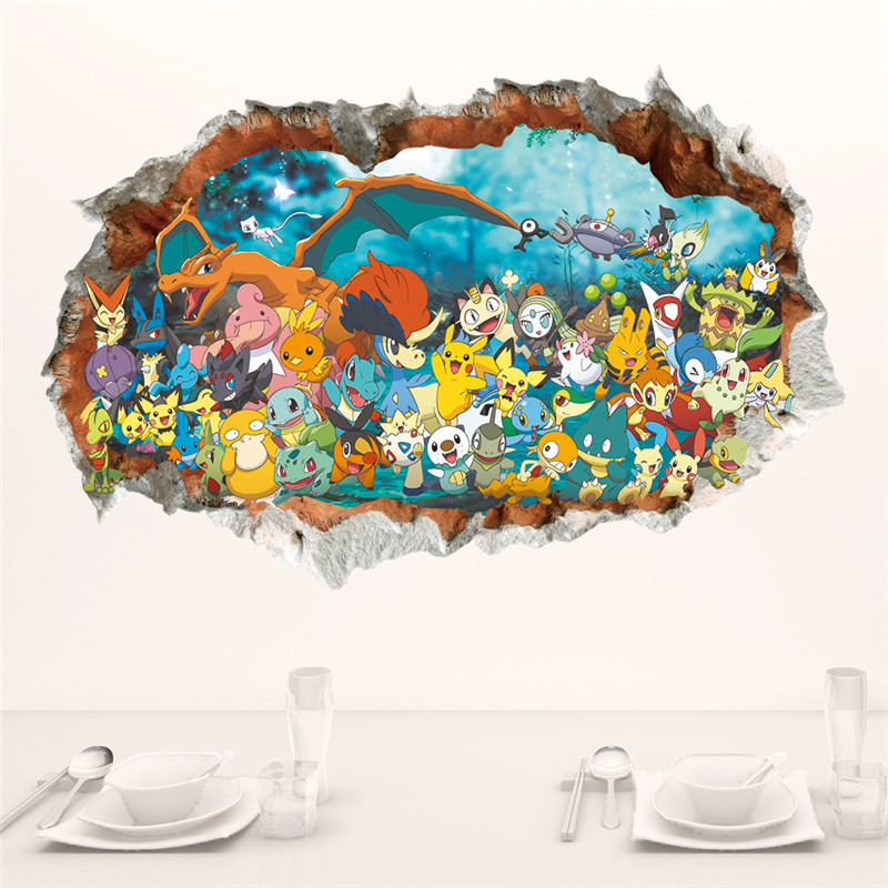 Interior Design Magazine - Desenhos animados Pokémon Pikachu Adesivo de