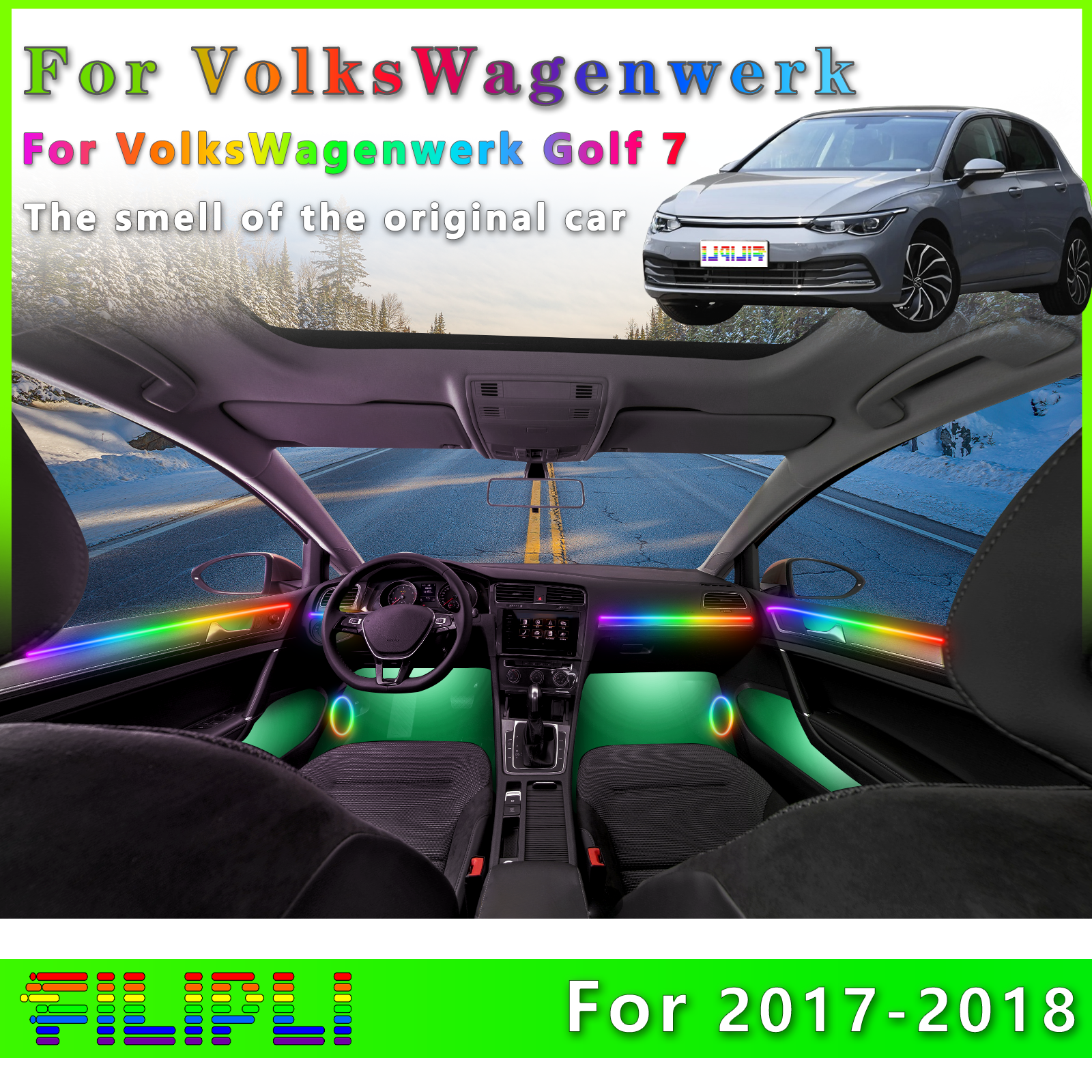 Interior Design Apps - Para vw golf 7 2017-2018 montagem