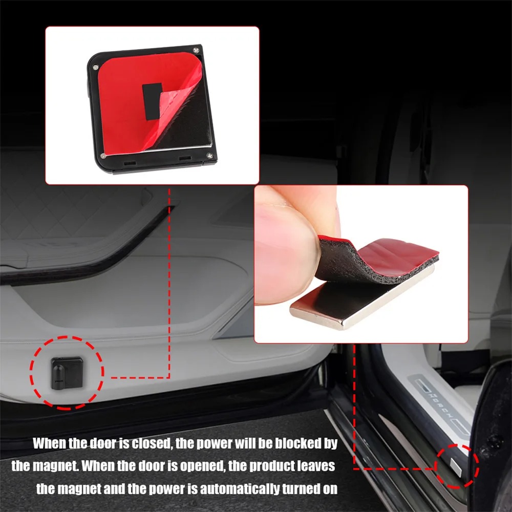 2 pçs porta do carro luz de bo - Interior Design Icon avaliação e preço