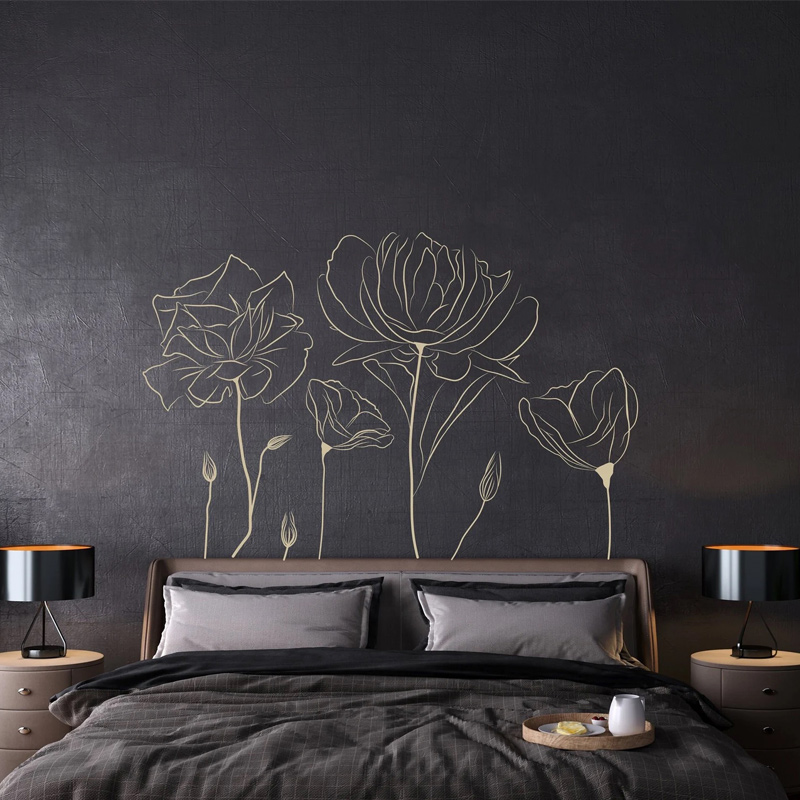 Papoula Flor Padrão Adesivo de - Interior Design Quotes avaliação e preço