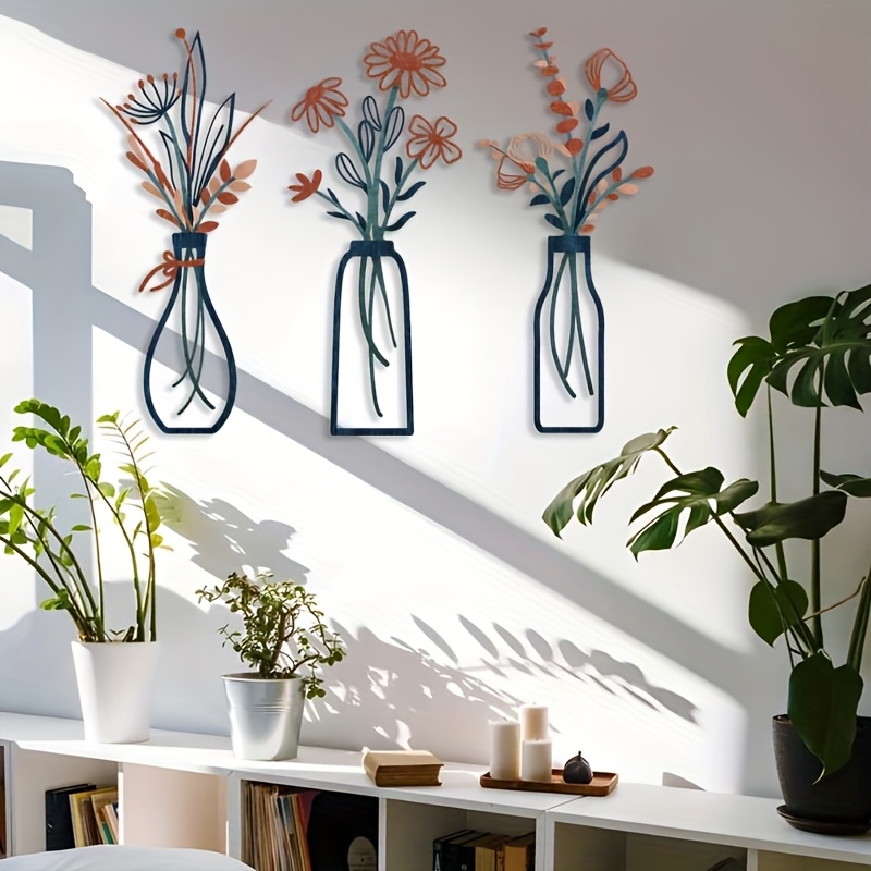 3 Grandes Esculturas Florais d - Interior Design Home Decor avaliação e preço