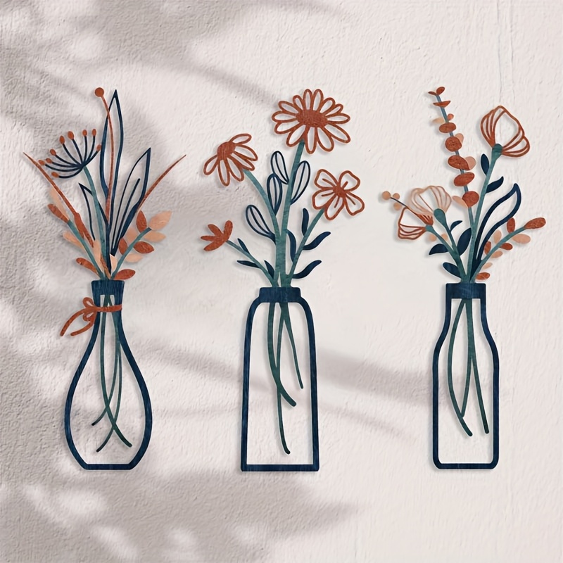 3 Grandes Esculturas Florais d - Interior Design Home Decor avaliação e preço