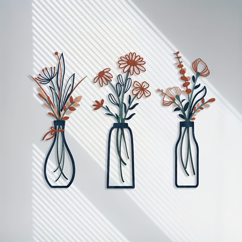 3 Grandes Esculturas Florais d - Interior Design Home Decor avaliação e preço