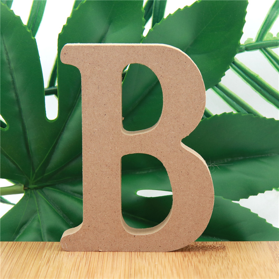 1pc 10cm cor de madeira letras - Interior Design Quotes avaliação e preço