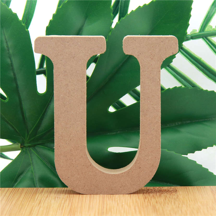 1pc 10cm cor de madeira letras - Interior Design Quotes avaliação e preço