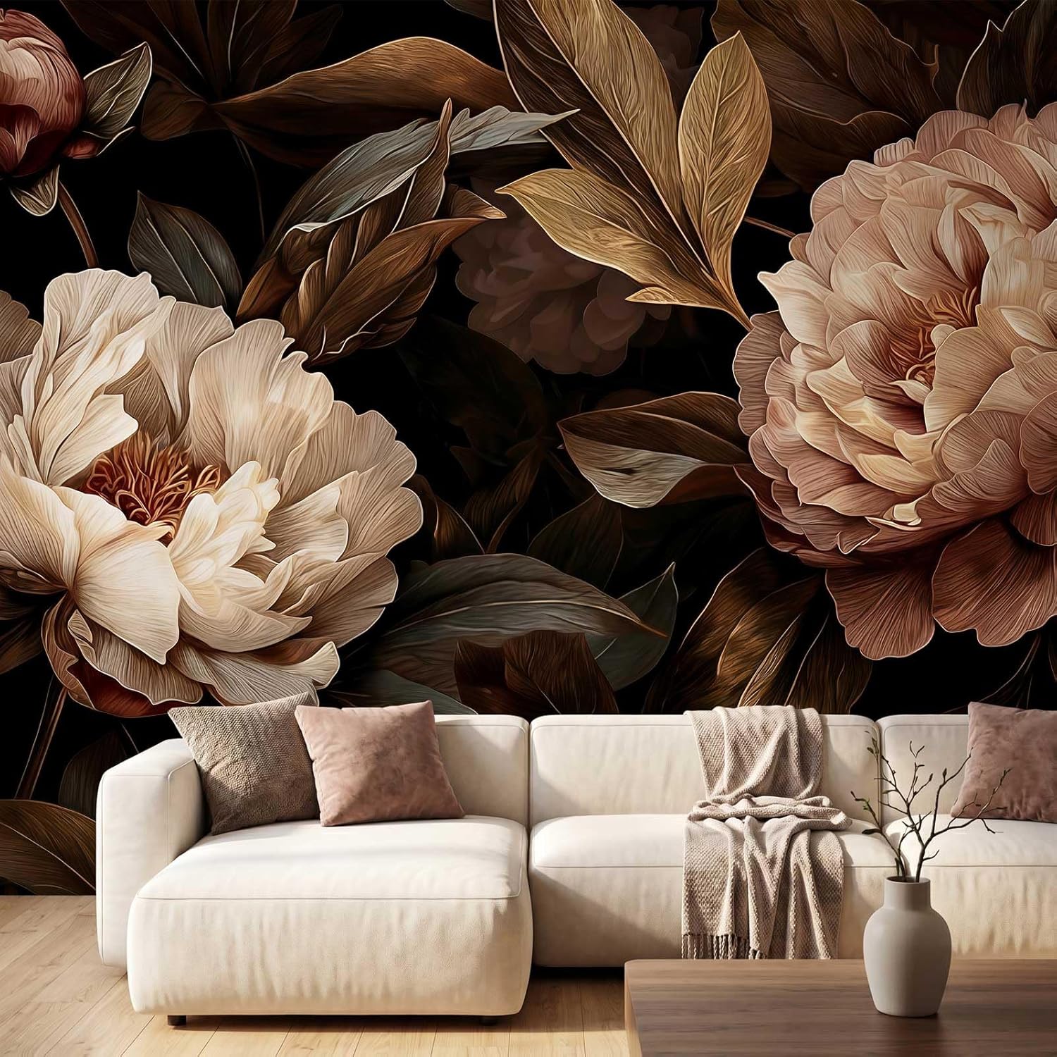 Tapeçaria Floral Elegante de P - Interior Design Home Decor avaliação e preço