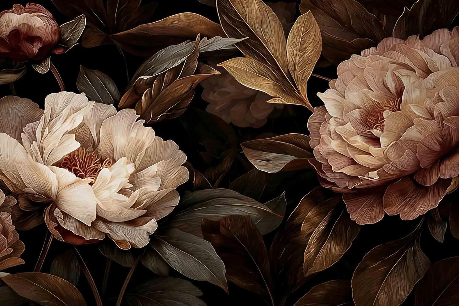 Tapeçaria Floral Elegante de P - Interior Design Home Decor avaliação e preço