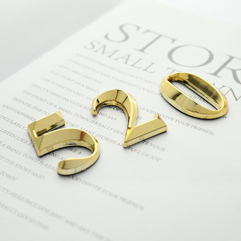 1 pc criativo ouro número da p - Interior Design Quotes avaliação e preço