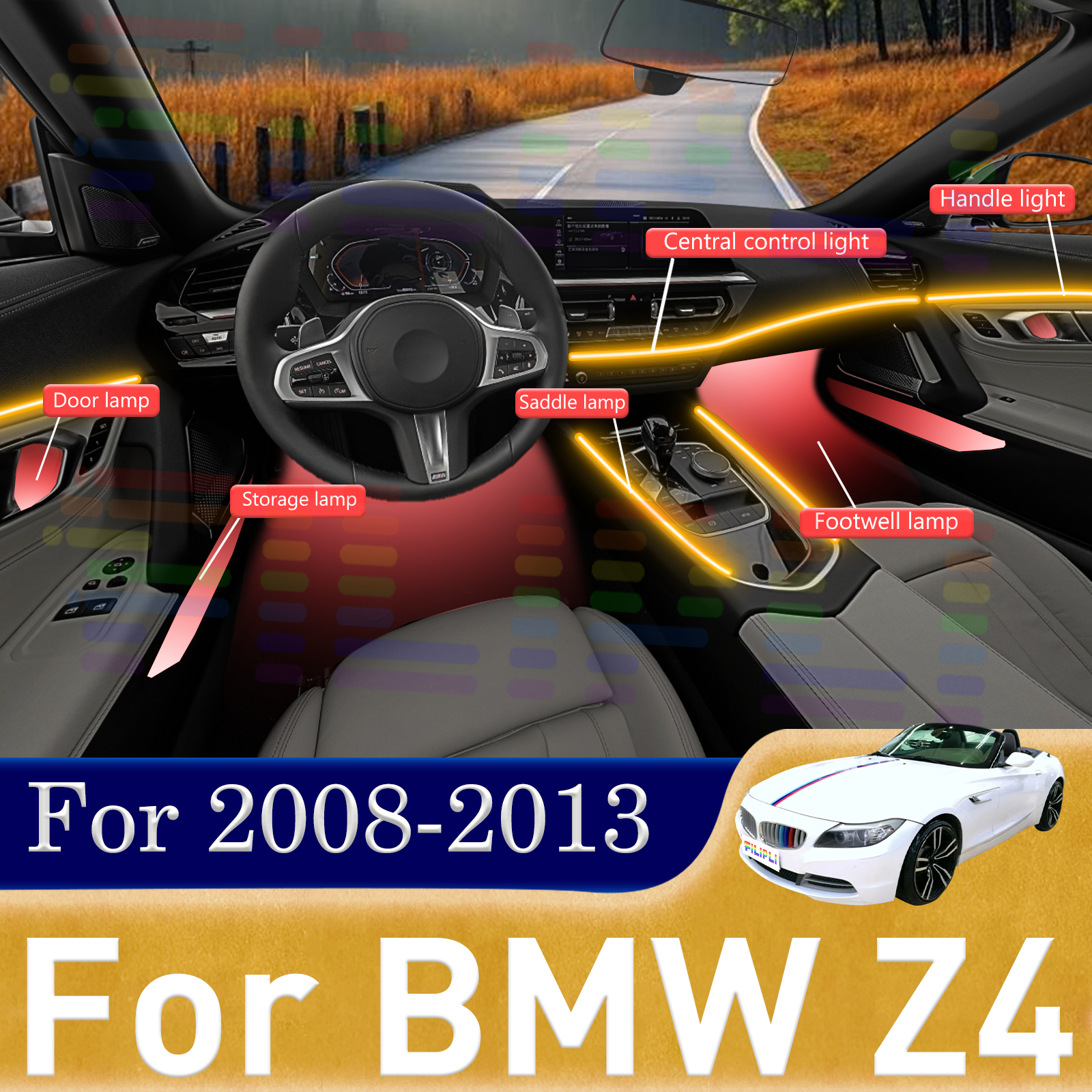 Para BMW Z4 E89 Tiras de ilumi - Interior Design Apps avaliação e preço