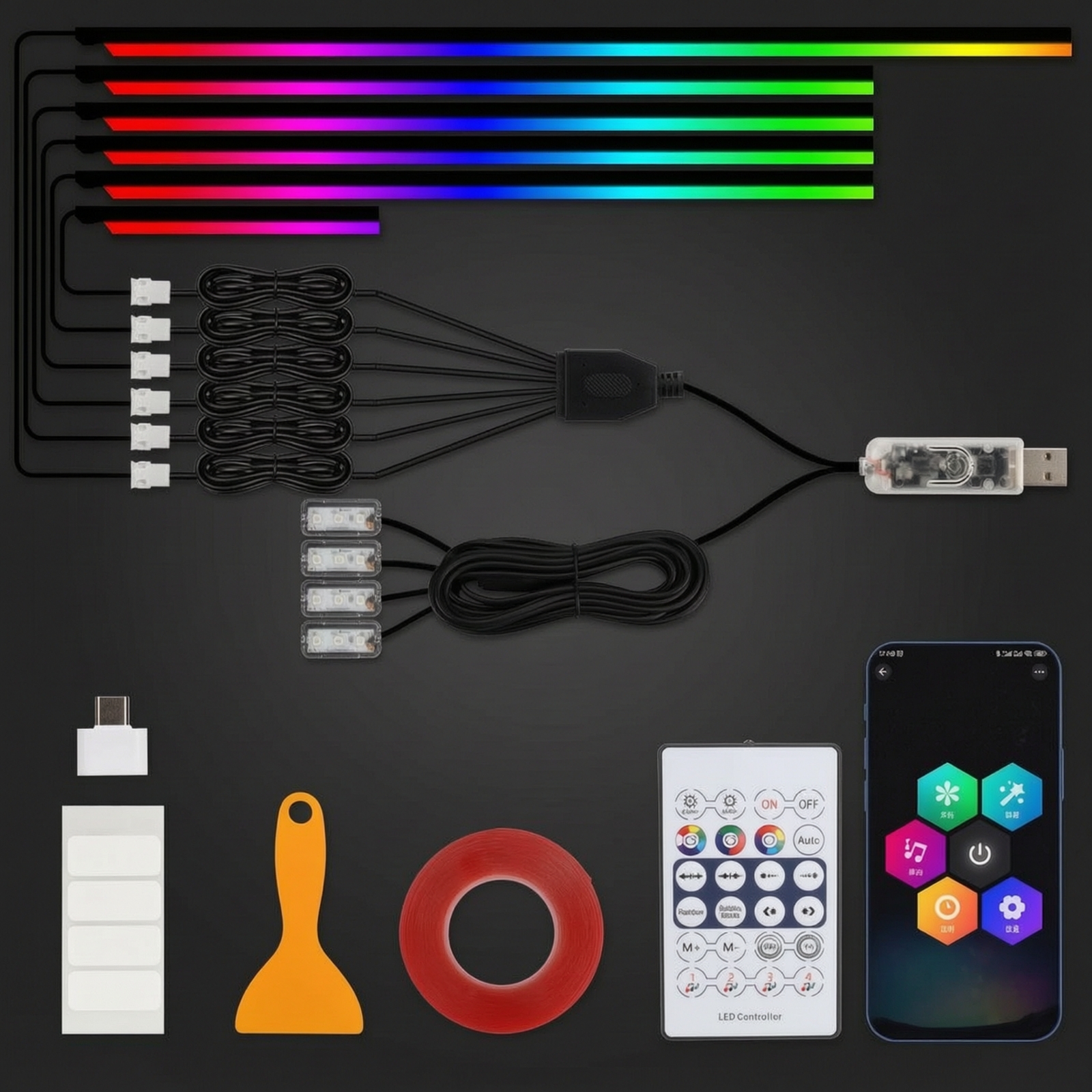 Luzes LED para Interior de Car - Interior Design Apps avaliação e preço