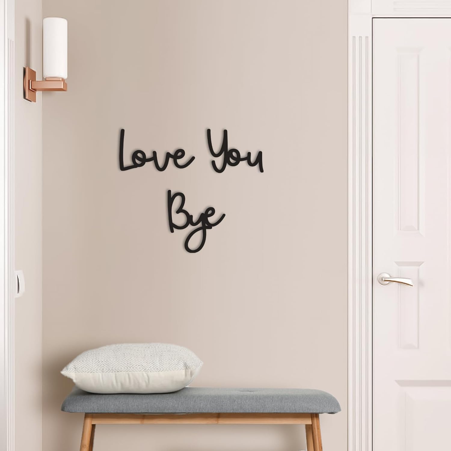 Love You Bye Sinal de madeira  - Interior Design Quotes avaliação e preço