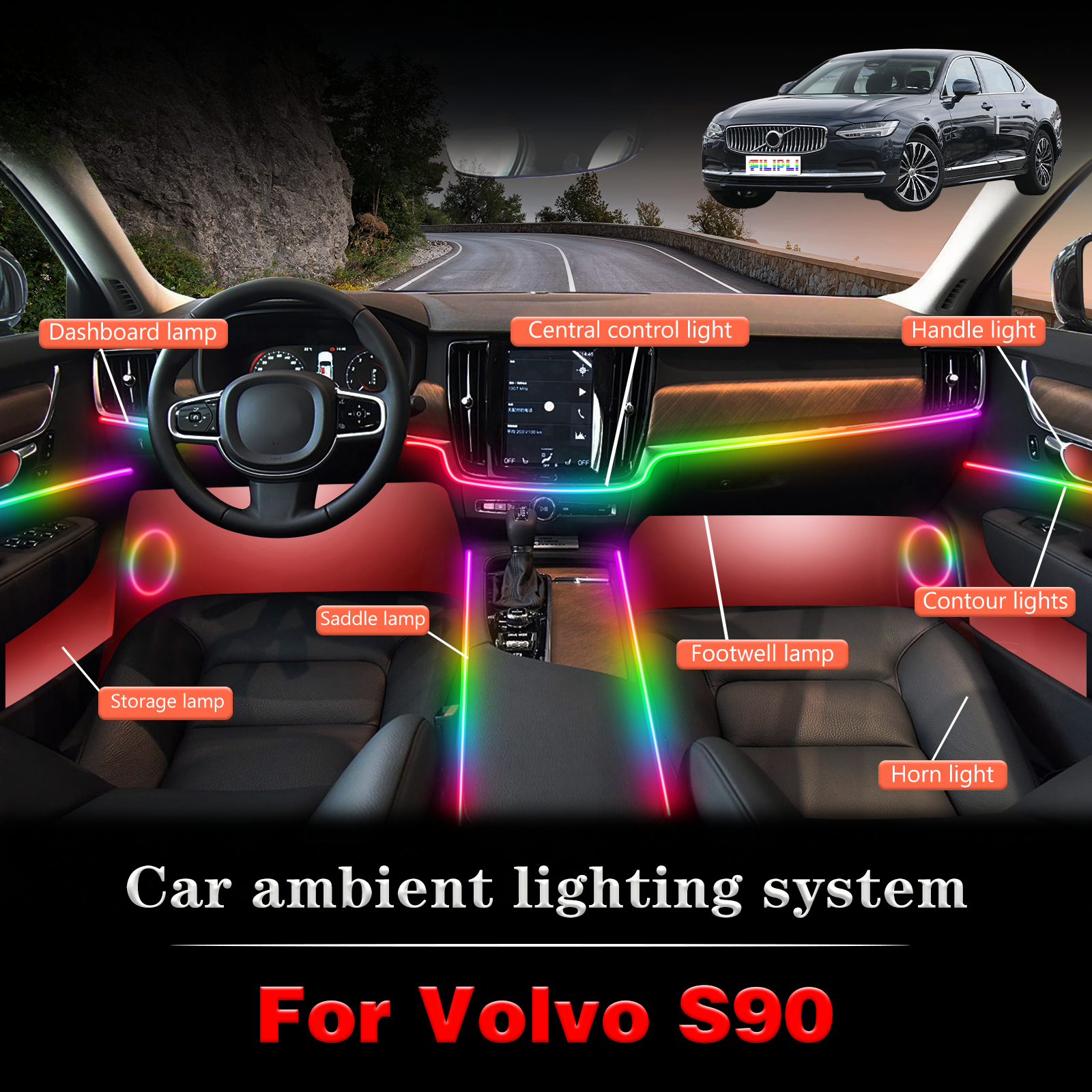 Para volvo s90 high-end design - Interior Design Apps avaliação e preço
