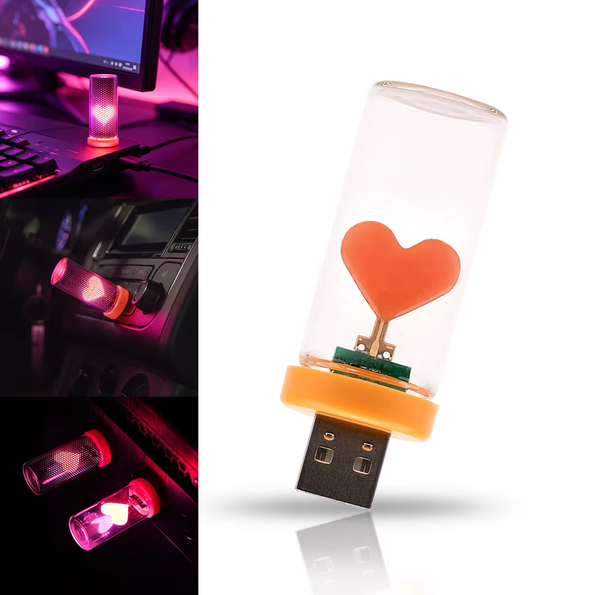 Nova Lâmpada Ambiente USB em F - Interior Design Home Decor avaliação e preço