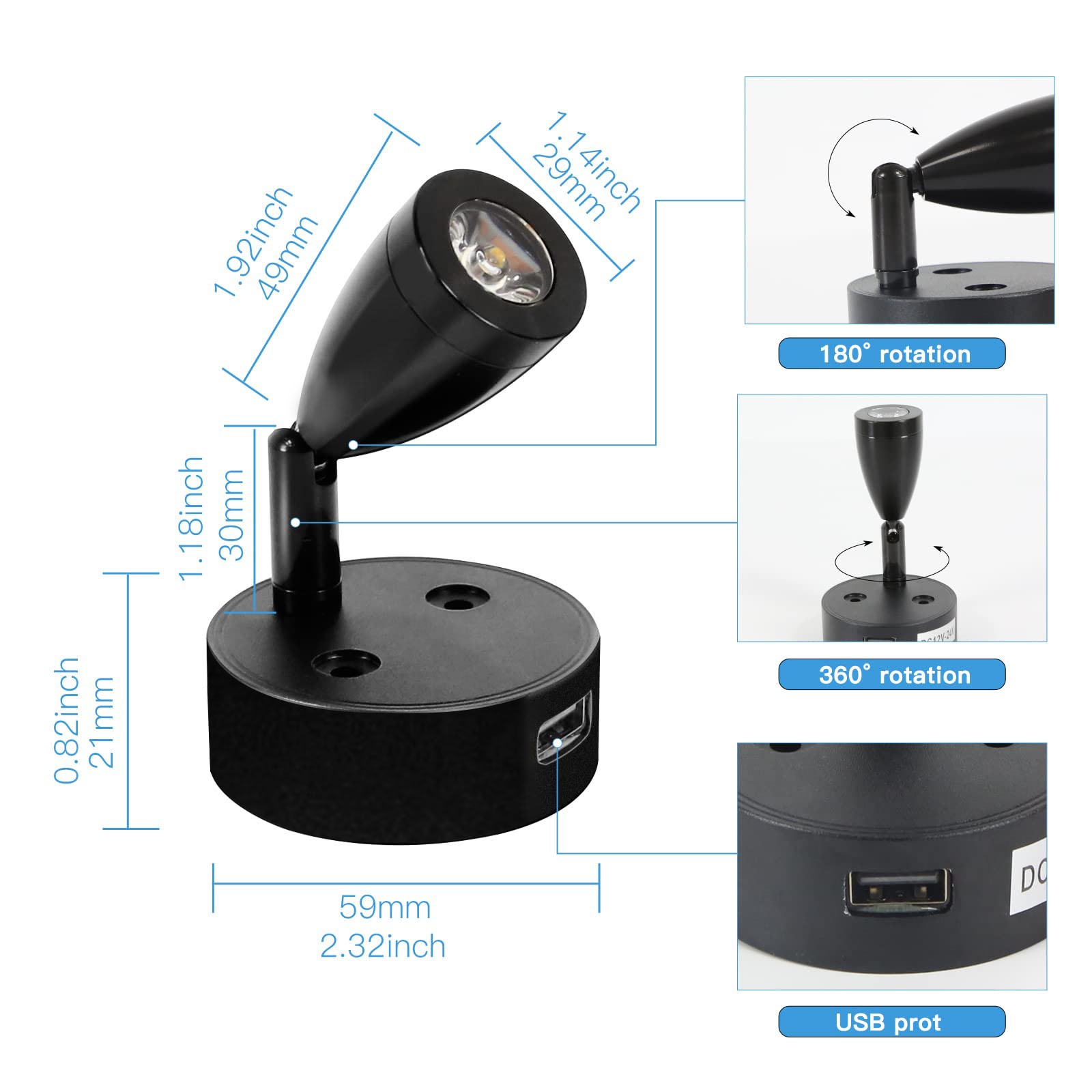2/1 pçs prata/preto dc 12-24v  - Interior Design Icon avaliação e preço