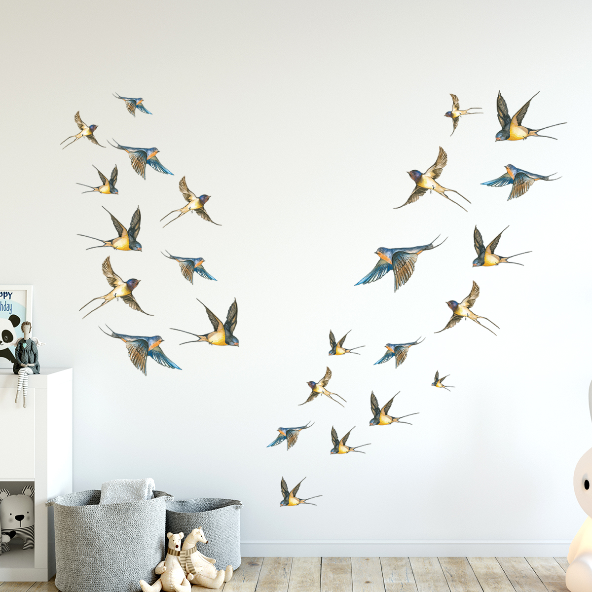 Adesivos de parede aquarela pá - Interior Design Magazine avaliação e preço