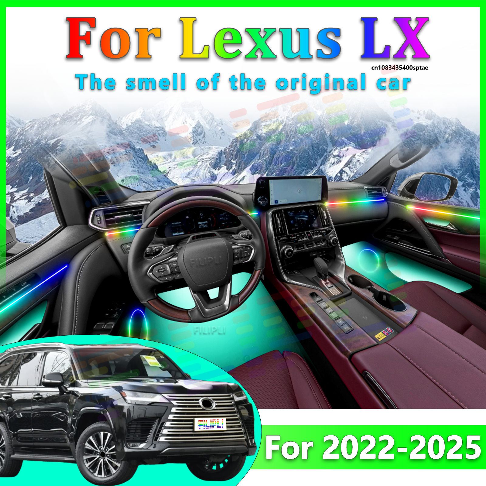 Para Lexus LX/LXL 2022-2026 Lu - Interior Design Apps avaliação e preço