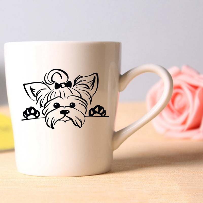 Yorkshire terrier adesivo de v - Interior Design Magazine avaliação e preço