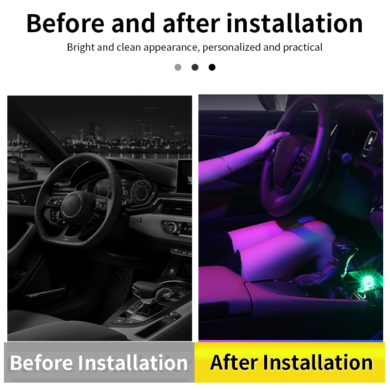 Carro led luz ambiente usb ins - Interior Design Icon avaliação e preço