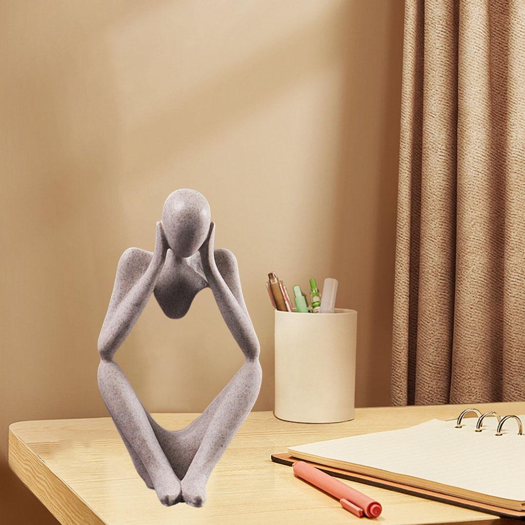 Estátua de pensador abstrato n - Interior Design Home Decor avaliação e preço